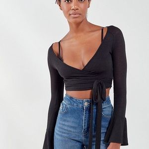 Out from under Shea wrap around long sleeve top